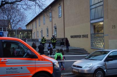Stuttgart: Feuerwehreinsatz in der Grund und Hauptschule Gablenberg